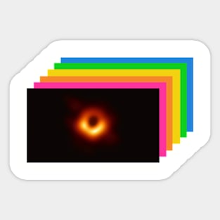 First Photo of a Black Hole Meme Sticker